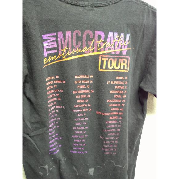 Tim McGraw Shirt Concert Graphic Black Country Music Tee Emotional Traffic Small - Picture 5 of 8